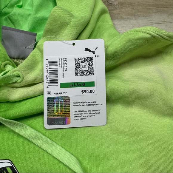 Puma x BMW MMS Motorsport Statement Hoodie 533320-05 Men's Size Large - Picture 8 of 10
